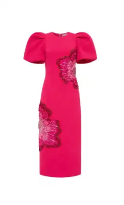 Rebecca Vallance Layana Midi Dress Raspberry Pink Size 14 for rent on The Volte - image 5