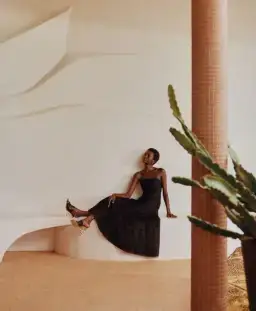 Aje Soundscape Maxi Dress in Black Size AU 12 for rent on The Volte - image 5