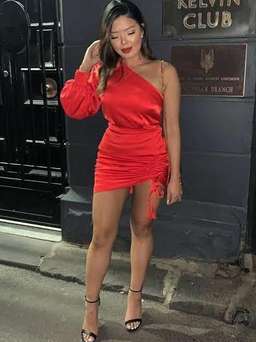 Kookai Vangeline Dress Red Size 8