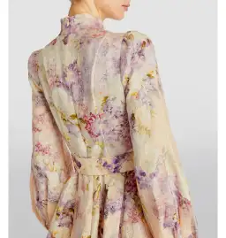 Zimmermann Lyrical Buttoned Mini Dress Floral Size 3 / AU 14 for rent on The Volte - image 3