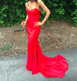 Strapless Red Formal Dress size 6