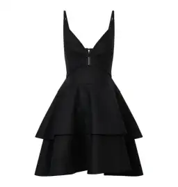 Oroton Tiered Bodice Dress Black Size AU 8  for rent on The Volte - image 5