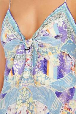  SHORT CAMILLA DRESS W/ TIE FRONT GIRL IN THE KIMONO for rent on The Volte - image 5