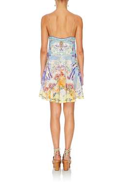  SHORT CAMILLA DRESS W/ TIE FRONT GIRL IN THE KIMONO for rent on The Volte - image 3