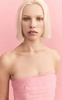 Aje Soundscape Strapless Ruffled Maxi Dress Pink Size 14 for rent on The Volte - image 6