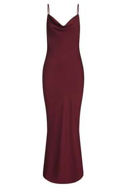 Shona Joy Luxe Bias Cowl Slip Dress Burgundy Size 10 for rent on The Volte - image 2
