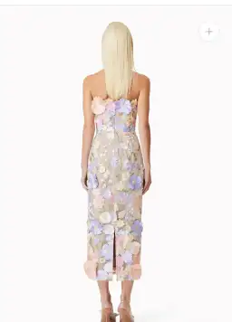 Elliatt Helena Strapless Midi in Purple  for rent on The Volte - image 3