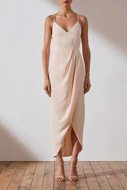 Shona Joy Core Cocktail Dress Nude for rent on The Volte - image 1