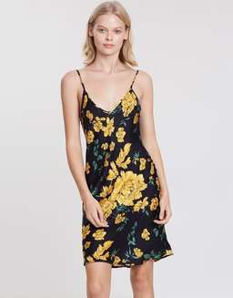 Silk Laundry 90's Silk Slip Dress Floral for rent on The Volte - image 1