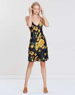 Silk Laundry 90's Silk Slip Dress Floral for rent on The Volte - image 2