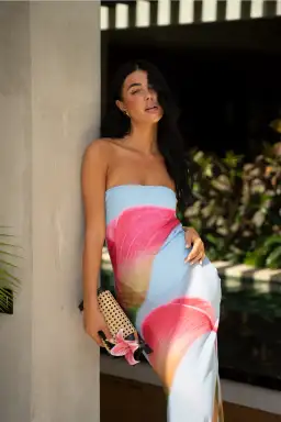 HNTR the Label Alessia Maxi Dress Calla Print Size M/Au 10 for rent on The Volte - image 4