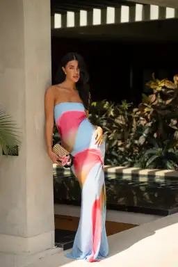 HNTR the Label Alessia Maxi Dress Calla Print Size M/Au 10 for rent on The Volte - image 1