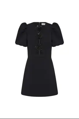 Rebecca Vallance Aubree Flower Mini Dress Black Size 10 for rent on The Volte - image 3