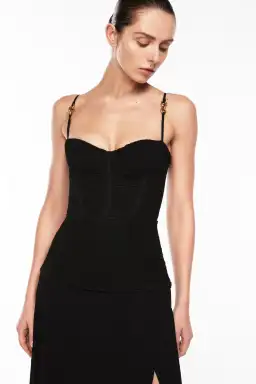 Manning Cartell Double Time Pleat Dress in Black Size 10 for rent on The Volte - image 2