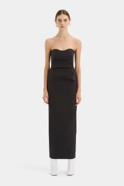 Sir The Label Alba Strapless Dress in Black Size 1 / AU 8