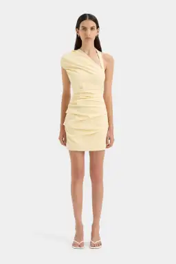 Sir the Label Azul Gathered Mini Dress Butter Size 1 / AU 8