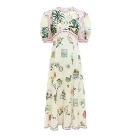 Alemais Sunset Midi Dress Multi Size AU 12 for rent on The Volte - image 3