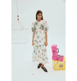 Alemais Sunset Midi Dress Multi Size AU 12 for rent on The Volte - image 1