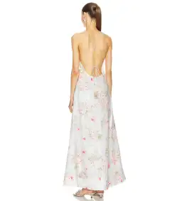 Zimmermann The Halliday A-line Midi Dress in Blue Watercolour Floral Size 1/Au 10  for rent on The Volte - image 2