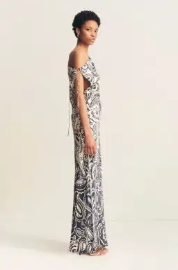 Shona Joy Anthea Silk Tie Maxi Dress Print Size 14 for rent on The Volte - image 5