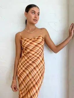 Bec & Bridge Soleil Slip Maxi Dress Print Size 6  for rent on The Volte - image 2