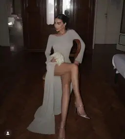 Aya Muse Astra Dress Gown Sage Size S / AU 8 for rent on The Volte - image 6