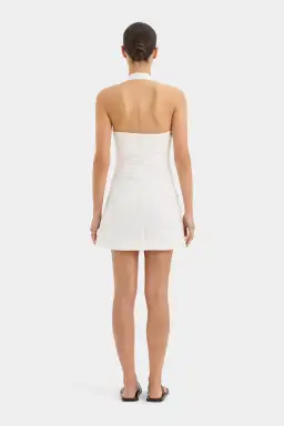 Sir the Label Noemi Halter Mini Dress Ivory Size 0 / AU 6 for rent on The Volte - image 3