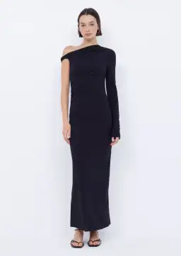 Bec & Bridge Nabila Aysm Midi Dress Black SIze 8 for rent on The Volte - image 1