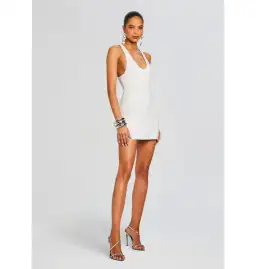 Retrofete Cydney Sequin Dress White Size XS / AU 6 for rent on The Volte - image 3