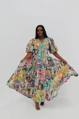 Alemais Evergreen Midi Dress Multi Size 8 for rent on The Volte - image 23