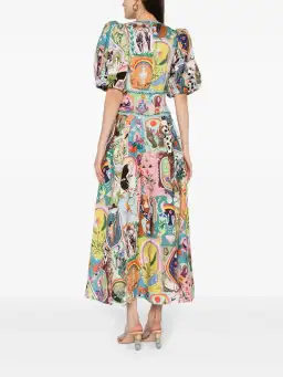 Alemais Evergreen Midi Dress Multi Size 8 for rent on The Volte - image 6