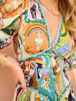 Alemais Evergreen Midi Dress Multi Size 8 for rent on The Volte - image 18