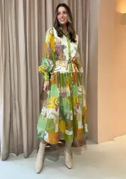 Alemais Jerome Silk Shirtdress Multi Size AU 10 for rent on The Volte - image 5