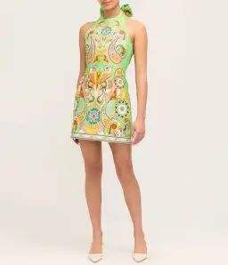 Alemais Pinball Mini Dress Green Multi Size AU 8 for rent on The Volte - image 7