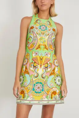 Alemais Pinball Mini Dress Green Multi Size AU 8 for rent on The Volte - image 14