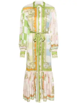 Alemais Checkmate Silk Shirtdress Multi Size AU 8 for rent on The Volte - image 33
