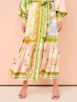 Alemais Checkmate Silk Shirtdress Multi Size AU 8 for rent on The Volte - image 6