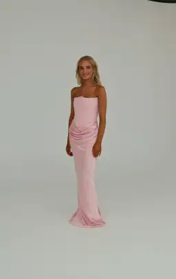 House of CB Persephone Strapless Corset Dress Rose Shadow Size XS / AU 6 for rent on The Volte - image 2