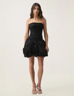 Aje Violette Bubble Hem Mini Dress in Black Size 14 for rent on The Volte - image 1