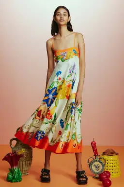 Alemais Flores Sundress Multi Size 16 for rent on The Volte - image 1