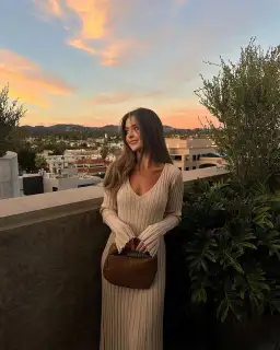 Dissh Reign Sleeved Knit Midi Dress Beige Size AU 12 for rent on The Volte - image 3