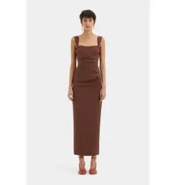 Sir the Label Dahlia Balconette Gown in Chocolate Size 1 / AU 8