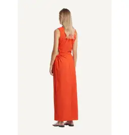 Sir the Label Anja Cut Out Dress Mandarin Red Size 1 / AU 8 for rent on The Volte - image 4