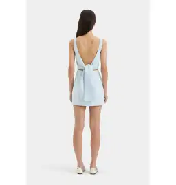 Sir the Label Iris Tie Mini Dress in Light Blue Size 1 / AU 8 for rent on The Volte - image 4
