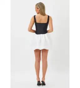 Bianca & Bridgett Alba Mini Dress Black/White Size 12  for rent on The Volte - image 2
