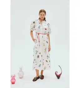 Alemais Atticus Shirt Dress Print Size 10