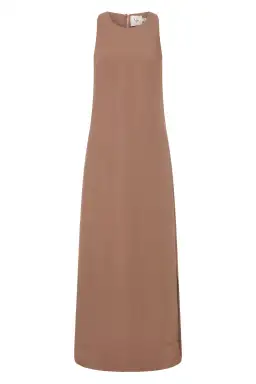 Aje Intrigue Twist Back Midi Dress in Chocolate Brown Size AU 10  for rent on The Volte - image 6