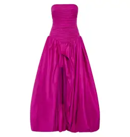 Aje Violette Bubble Hem Maxi Dress Deep Magenta Size L / AU 12 for rent on The Volte - image 6