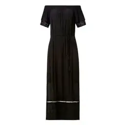 Seed Heritage Romantic Embroidered Off The Shoulder Maxi Dress Black Size 14 for rent on The Volte - image 2