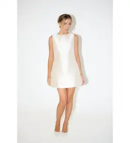 Odd Muse The Ultimate Muse Satin Shift Dress Blush Rose Size S/Au 8 